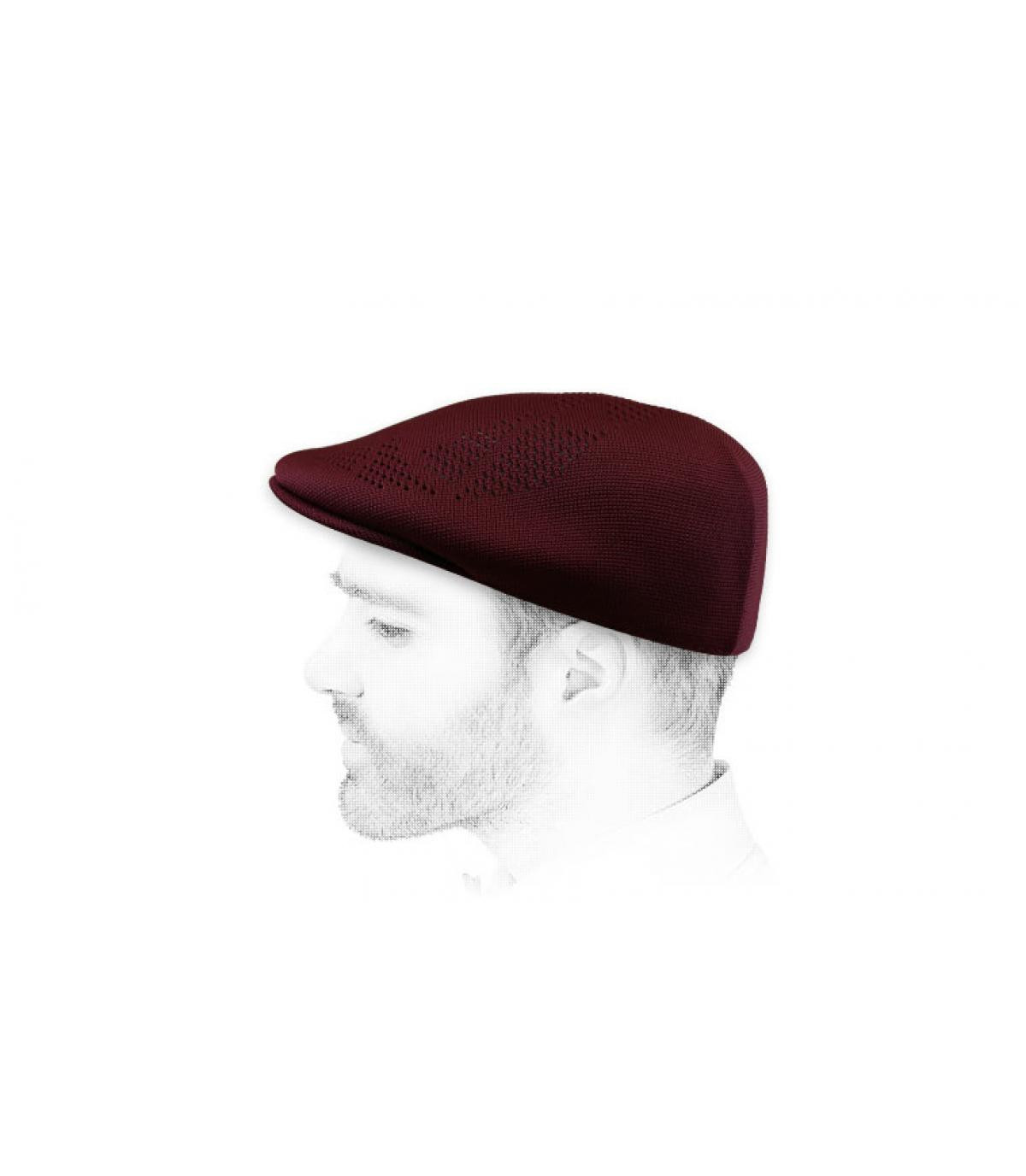 béret bordeaux Kangol Neo Geo cordovan